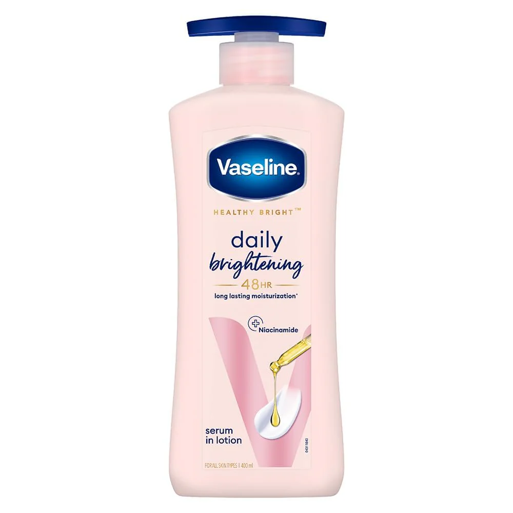 Vaseline Healthy Daily Body Lotion with Vitamin B3, Lightweight Daily Use Moisturizing Lotion – 400 ml (13.52 fl oz)